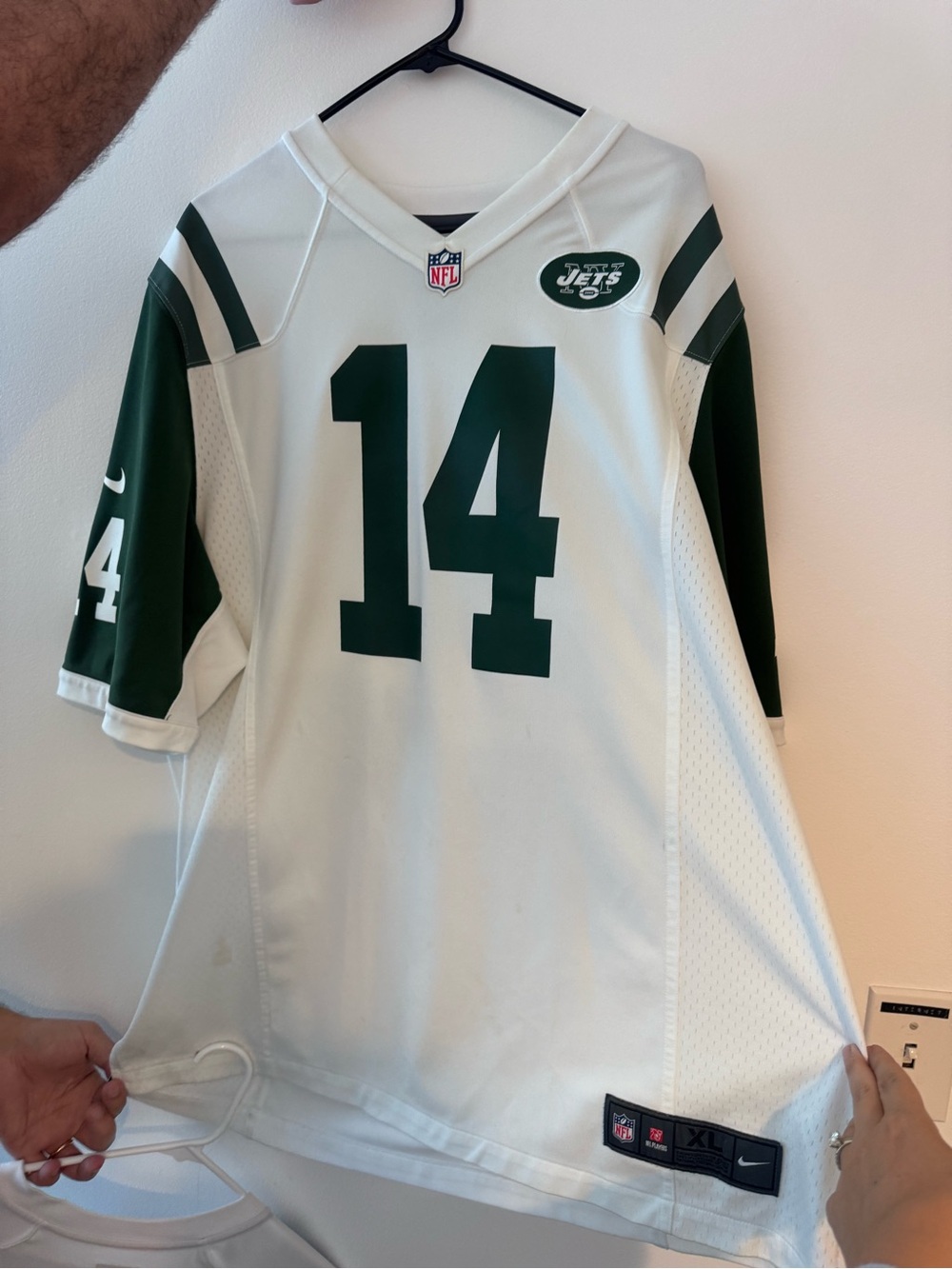 Nike New York Jets Away Football Jersey #14 Darnold size XL
